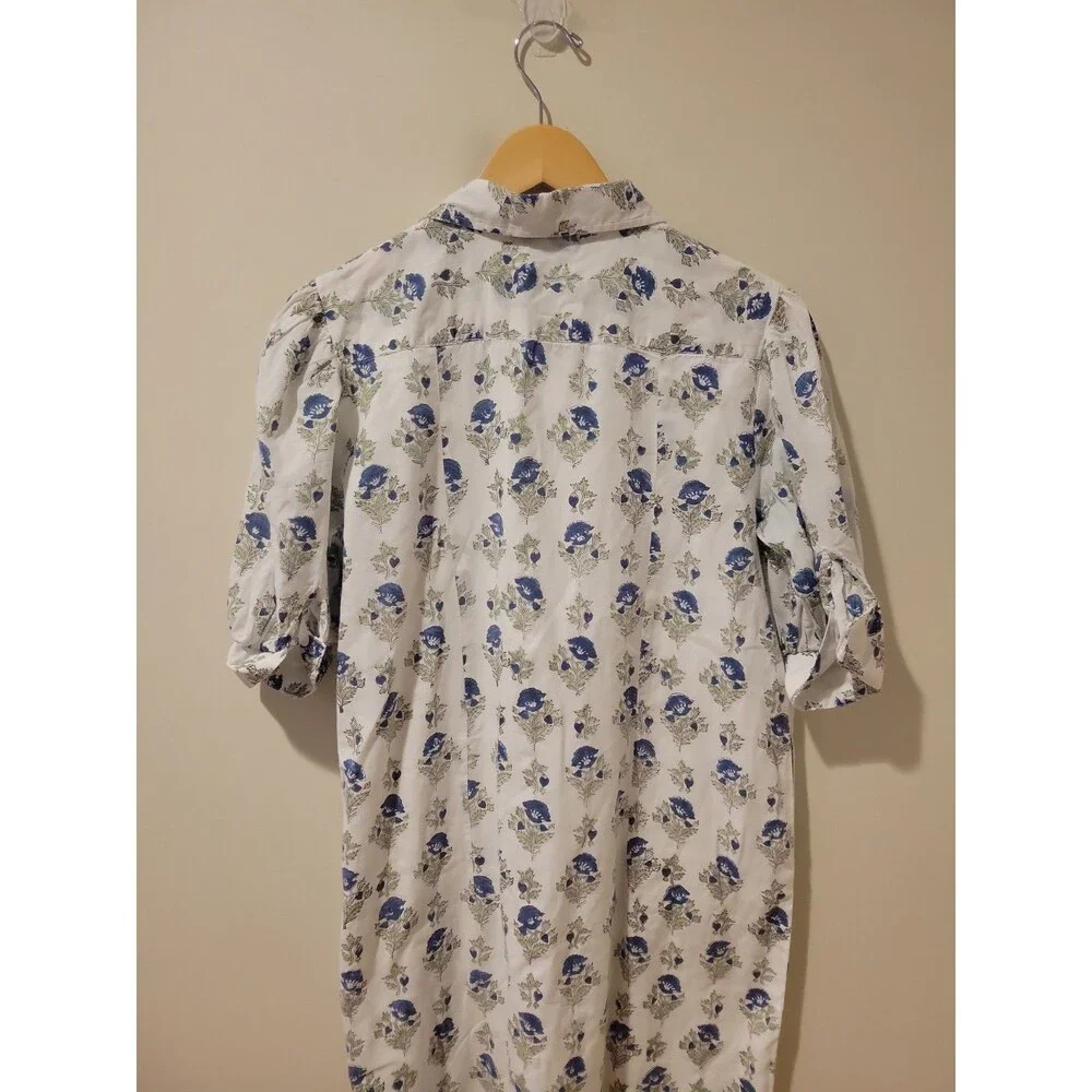 Madison Mathews Maxi Dress Short Sleeve Pockets Floral Cottagecore Southern S - Picture 7 of 9